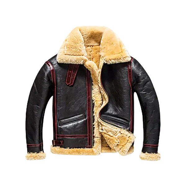 Men’s Fur Adjustable Waist Real Leather Jacket