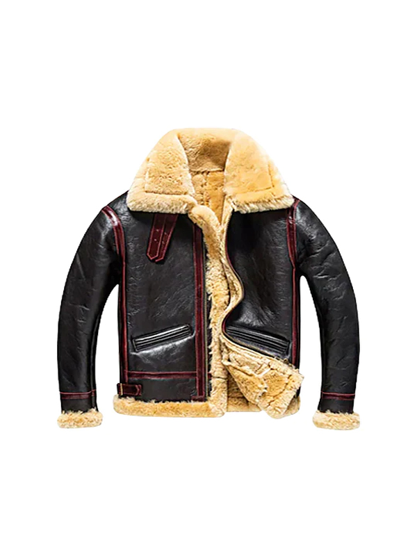 Men’s Fur Adjustable Waist Real Leather Jacket
