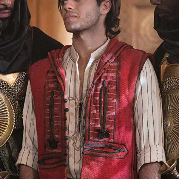 Aladdin Red Hooded Vest