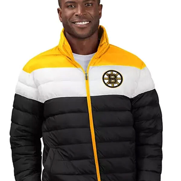 Boston Bruins Multicolor Puffer Jacket