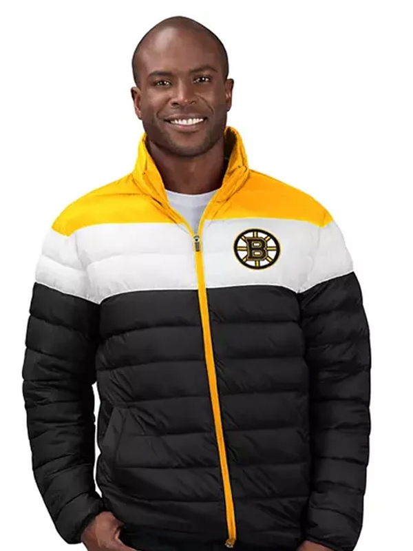 Boston Bruins Multicolor Puffer Jacket