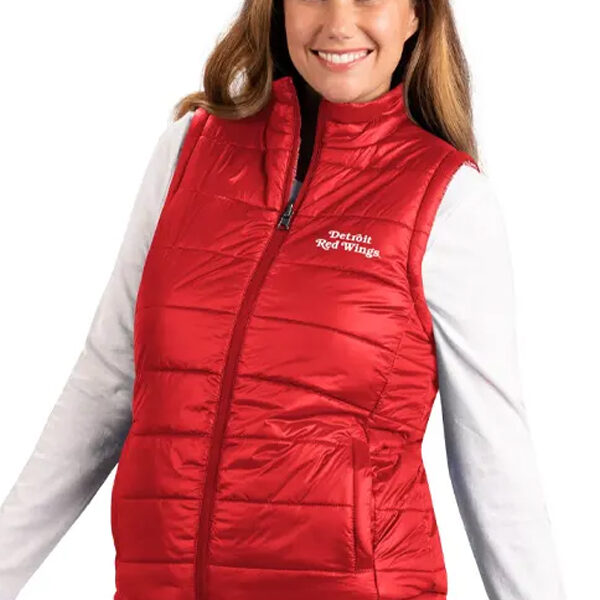 Detroit Red Wings NHL Red Puffer Vest