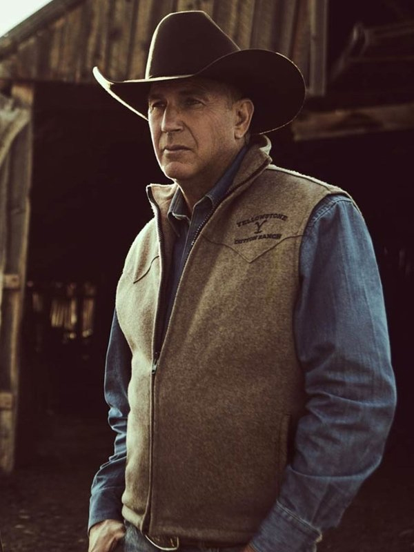 Kevin Costner Yellowstone Wool Vest