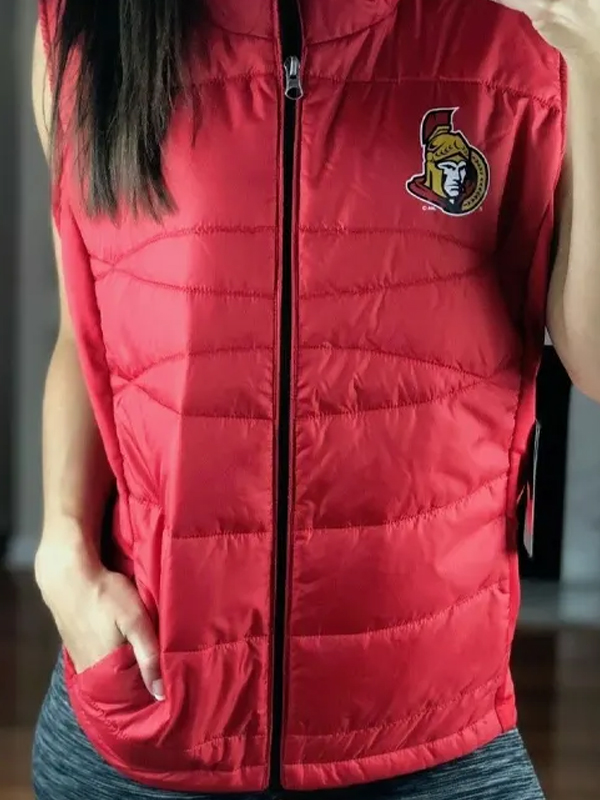 Ottawa Senators Red Puffer Vest