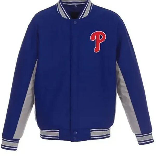 Philadelphia Phillies Blue Varsity Jacket
