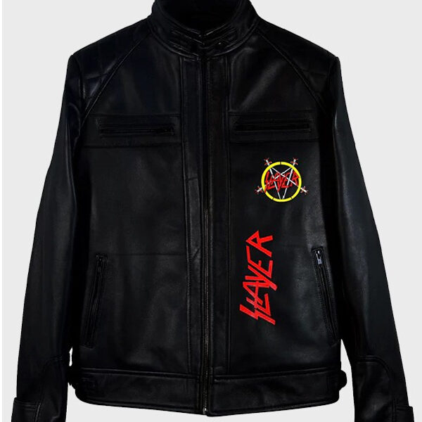 Slayer Black Women Leather Jacket