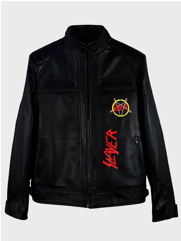 Slayer Black Women Leather Jacket