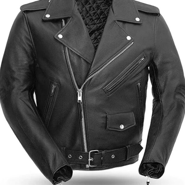 Women Quilted Real Leather Biker Jacket