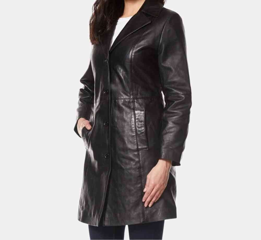 3-4-Length-Black-Jacket-women