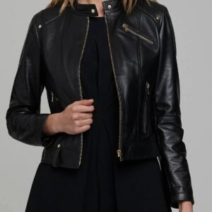 Black Women Leather Jacket