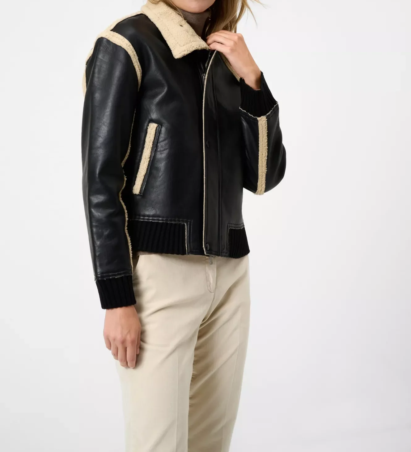 Women-Black-Aviator-Leather-Jacket